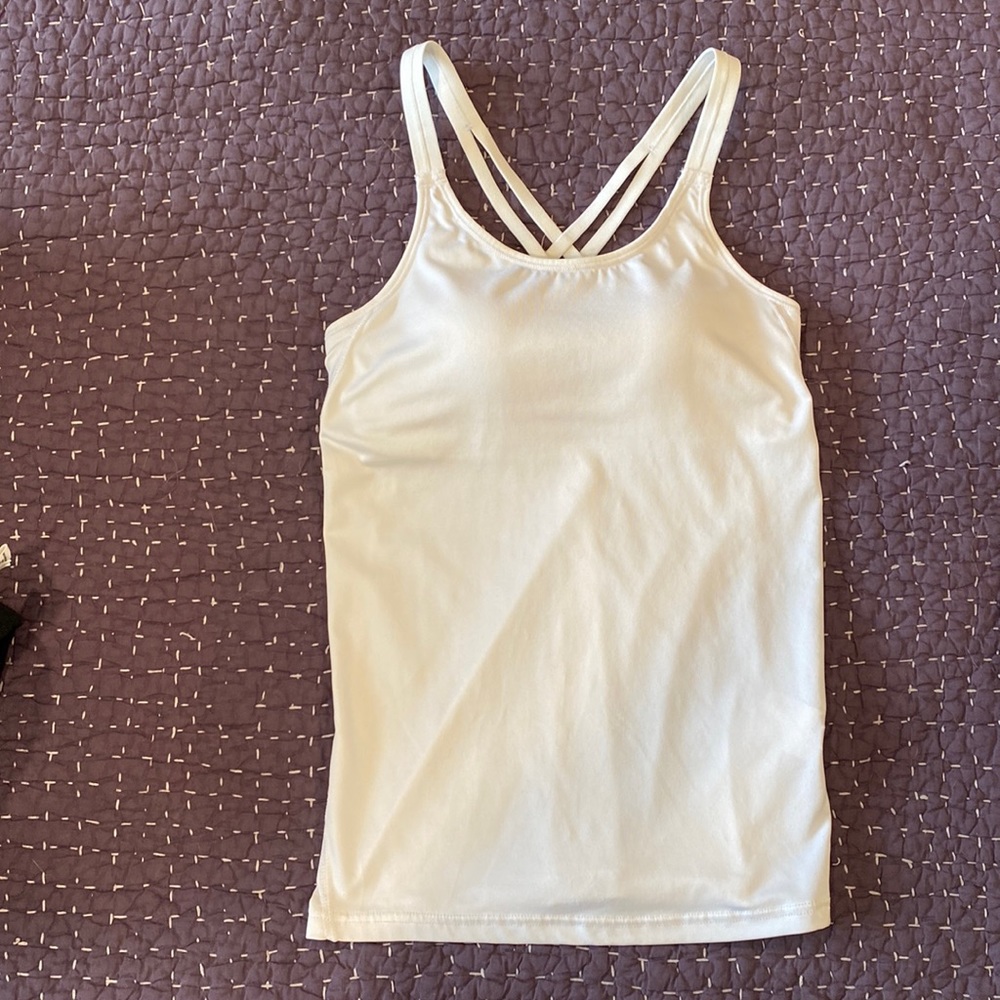 Uniqlo White Tank Top/Sport Top